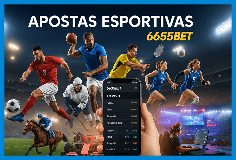 Apostas esportivas no cassino online 6655BET